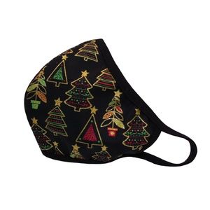 Christmas Tree Face Mask, Holiday Face Mask, Reusable Face Mask